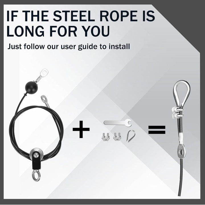 Trizepsseil mit Rutschfesten Gummigriff Kraftstation Griffe Fitness Griff gedrehtes Seil Kraftstatio