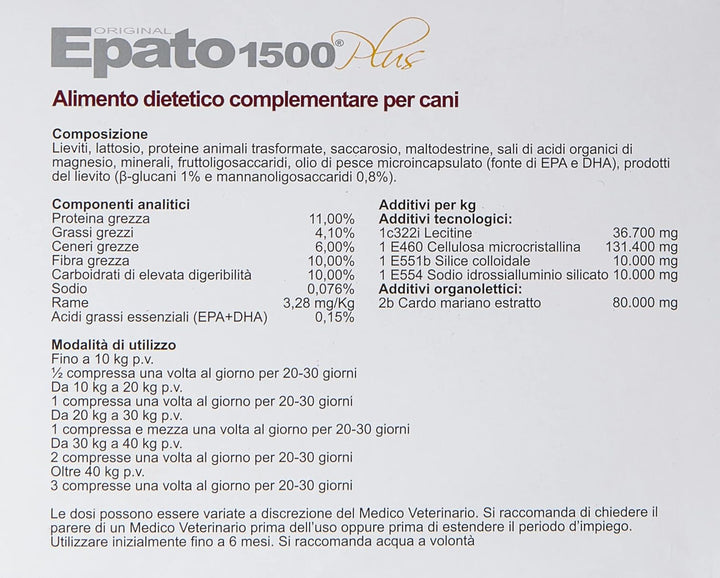 Livisto Epato 1500 Plus 120 CPR Cane