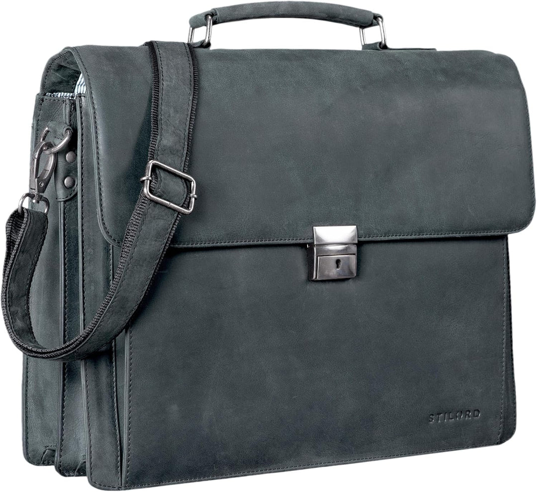 STILORD 'Johann' Klassische Aktentasche Herren Damen Businesstasche für 15,6 Zoll Laptop passend für