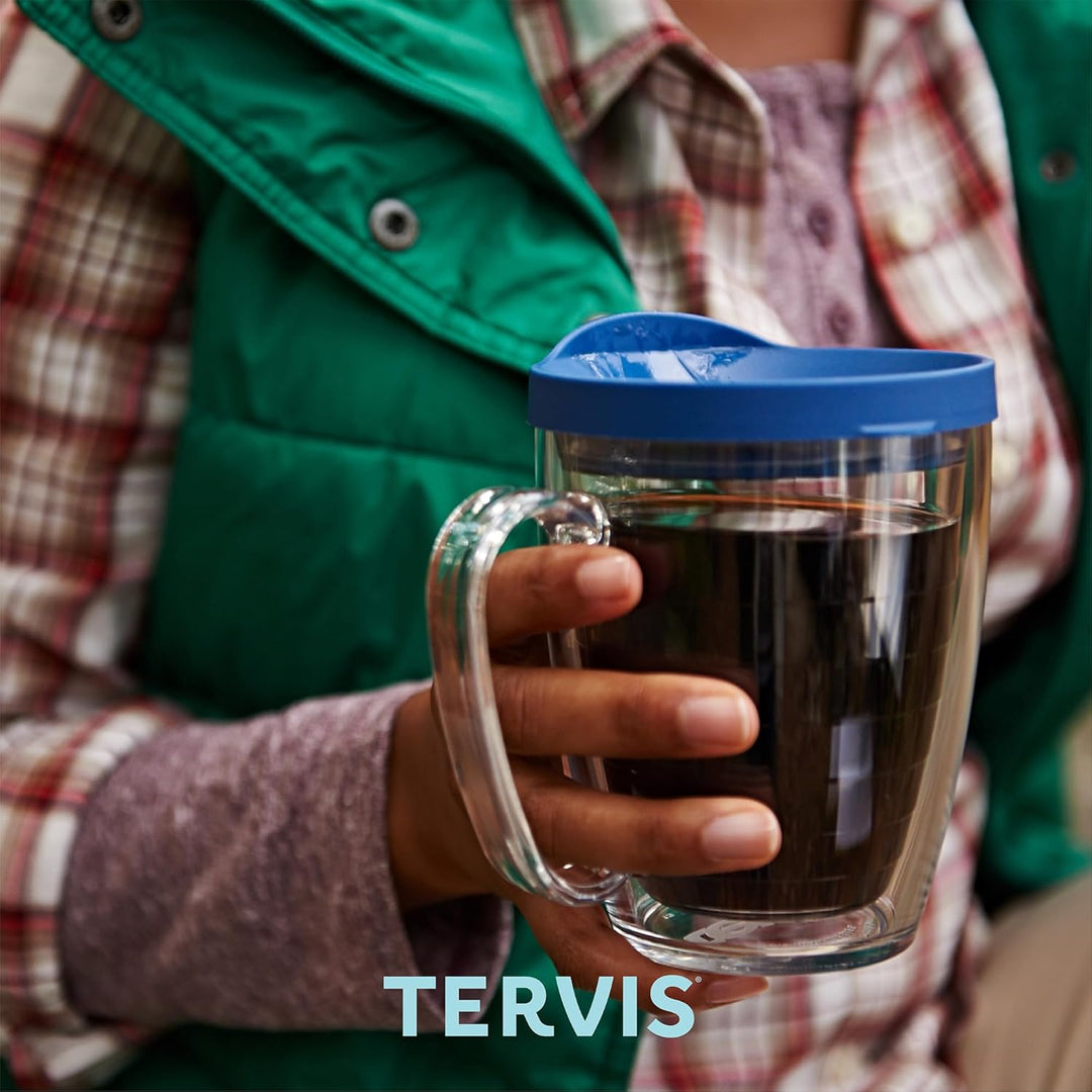 Tervis #1 Teacher-Apple Isolierbecher mit Emblem, 473 ml, transparent 16oz Mug - No Lid Durchsichtig