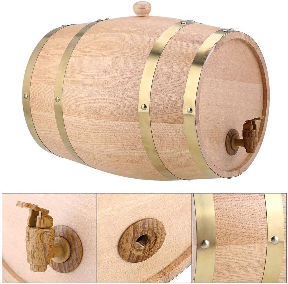 Weinfass aus Eichenfass, personalisierbar, 10 l, Vintage-Stil, für Whisky, Bourbon, Tequila, Rum, he