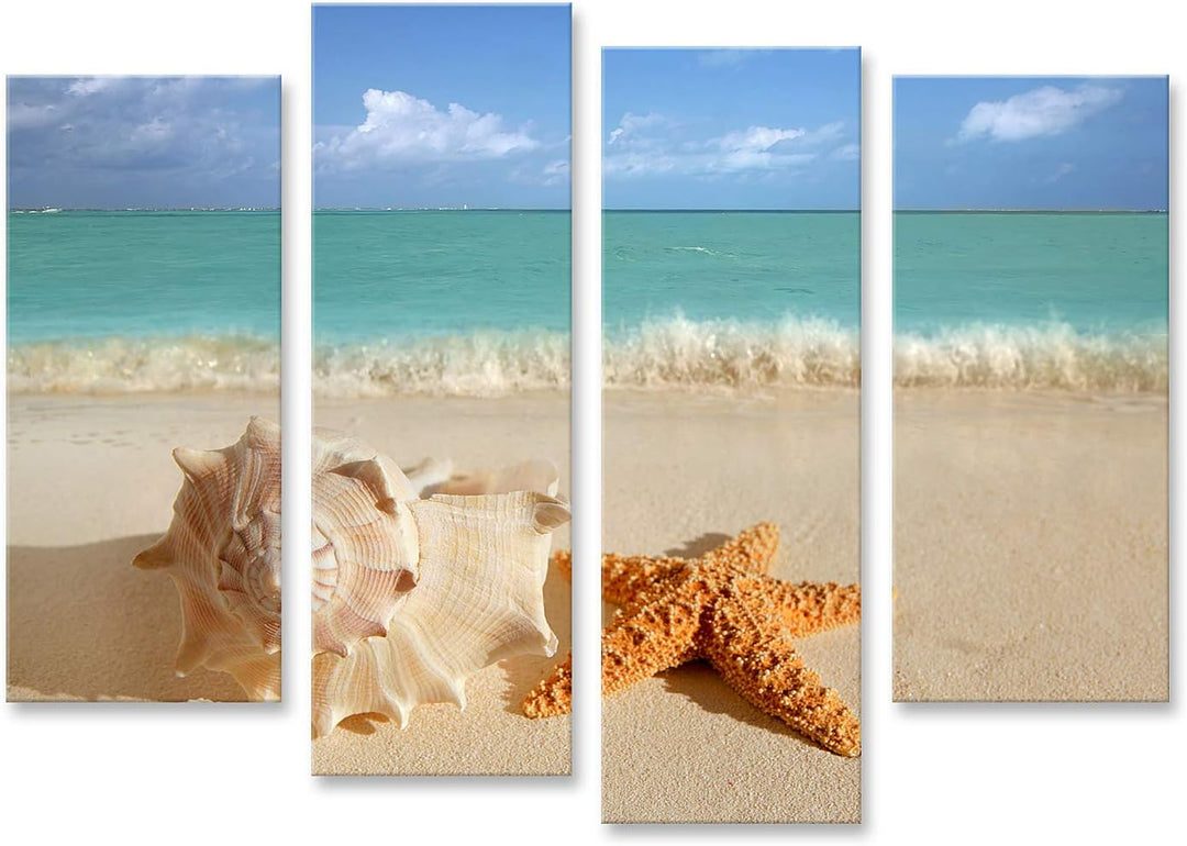 islandburner Bild auf Leinwand Sand Türkis Karibik Sommerurlaub Travel Icon Bilder Wandbilder Poster