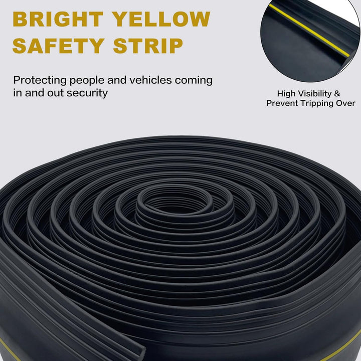 Garagentor Dichtung 3M universeller Schwellendichtung Wetterfeste Gummi-Bodenabdichtung，Gummi DIY Bo