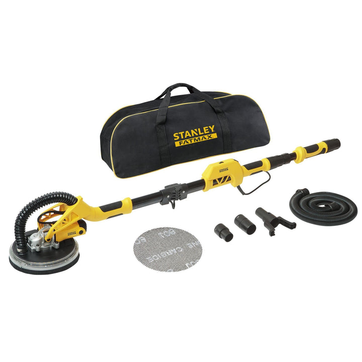 STANLEY FATMAX 750W Trockenbauschleifer (225mm) mit Aufbewahrungstasche und 120G Netz-Schleifscheibe