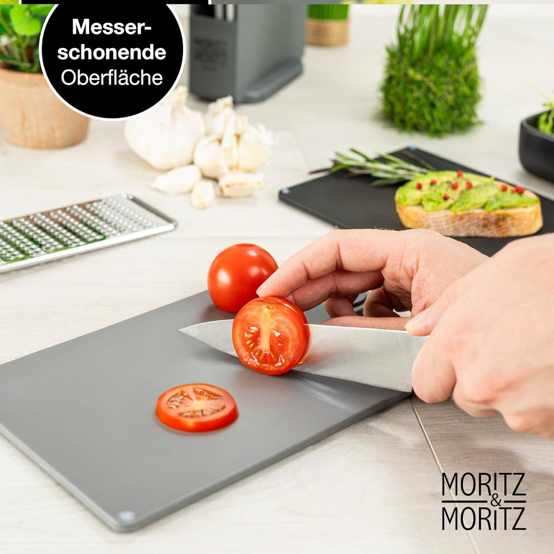 Moritz & Moritz Schneidebrett-Set – 20,5 x 14,5 cm – 4 Stück – rutschfeste Oberflächen, die es Ihnen