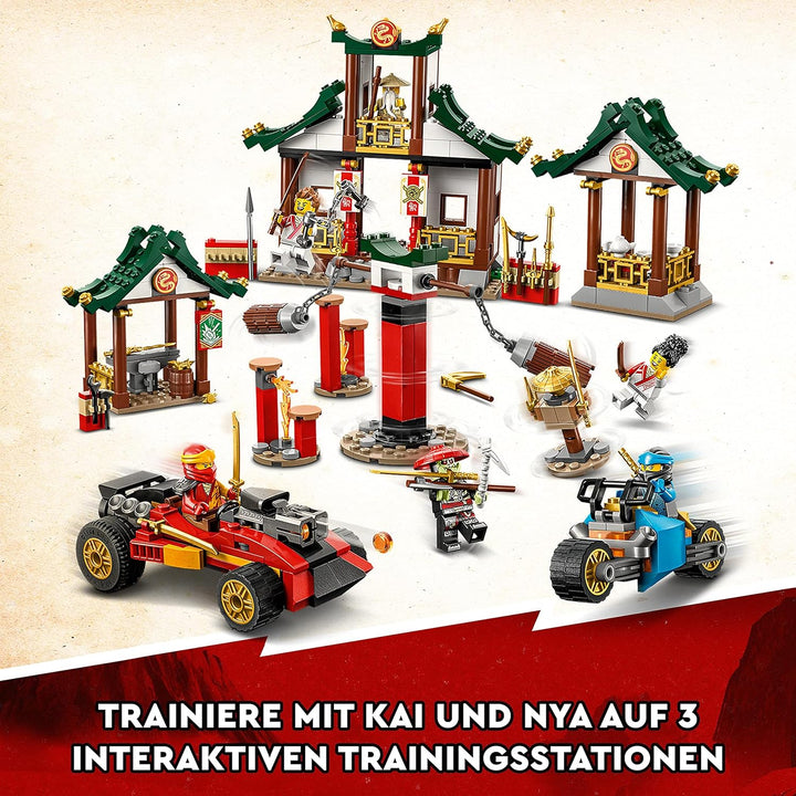 LEGO 71787 NINJAGO Kreative Ninja Steinebox, Spielzeug Aufbewahrungskiste mit Ninja-Auto und Motorra