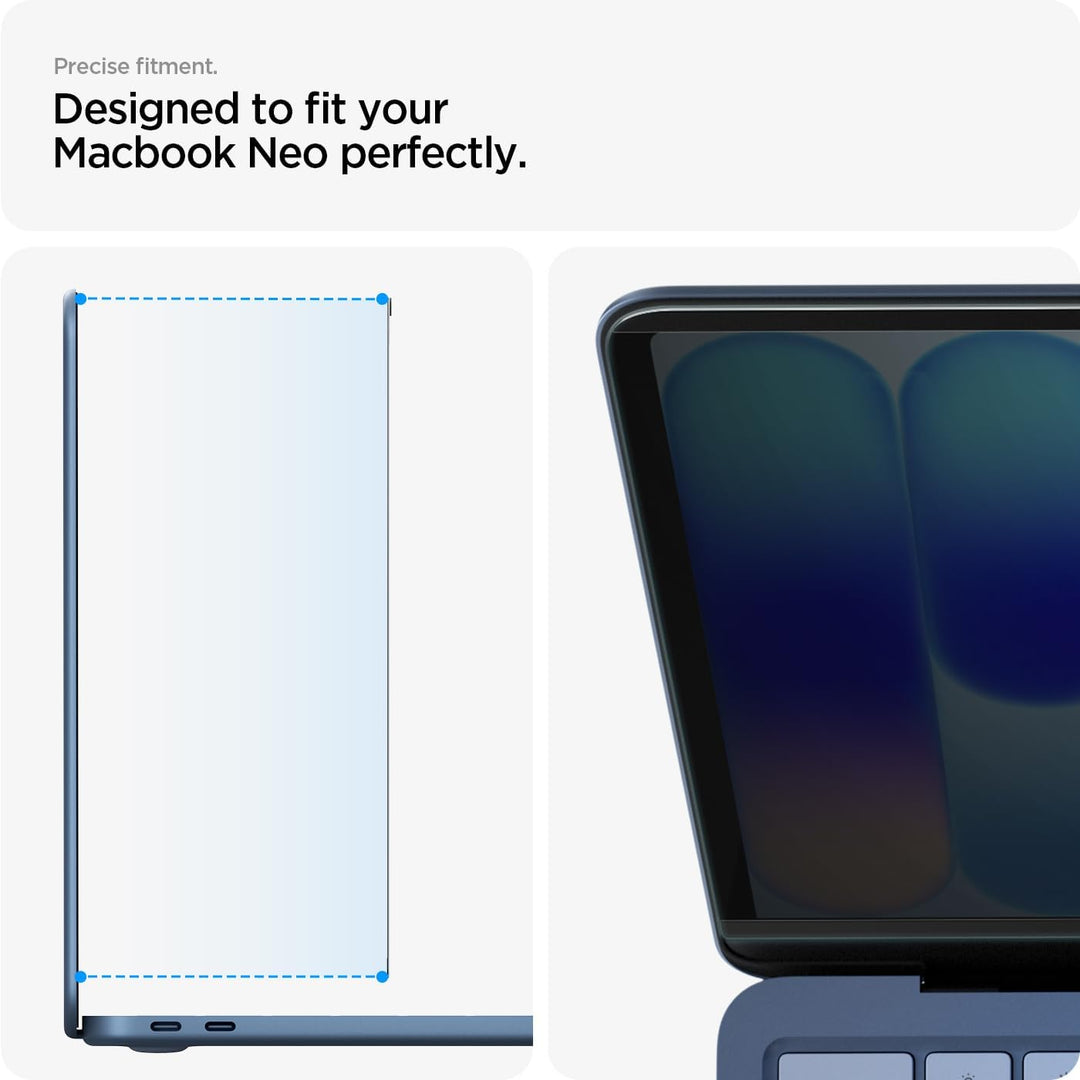 Spigen SafeView Magnetischer Blickschutzfilter [1P] für Macbook Neo 13" | Privacy Schutz, Blendschut