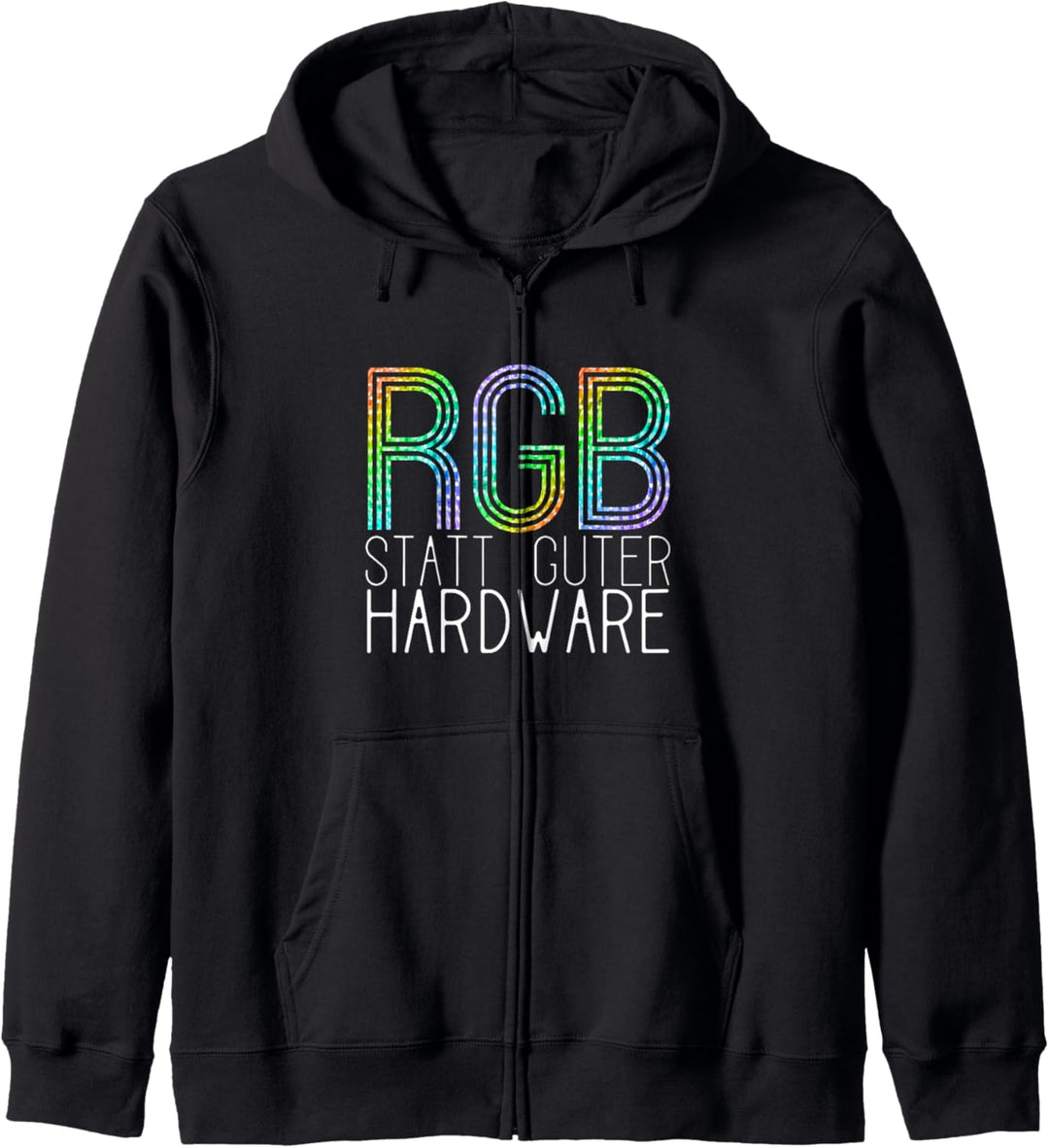 RGB statt guter Hardware | GAMER Geschenkidee | RGB Geschenk Kapuzenjacke