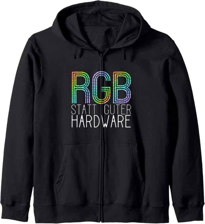 RGB statt guter Hardware | GAMER Geschenkidee | RGB Geschenk Kapuzenjacke