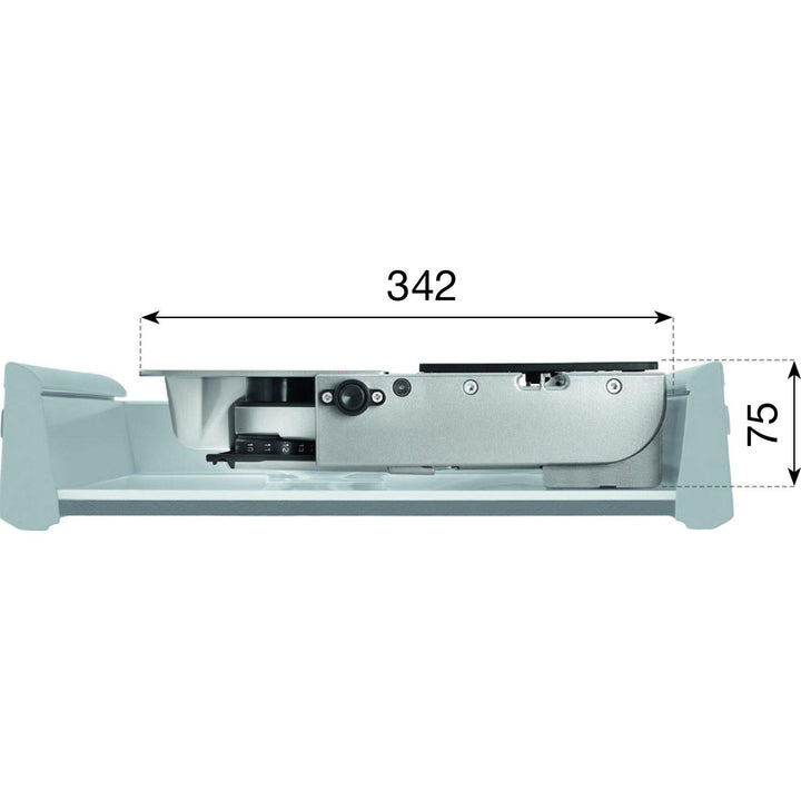 Ritter MultiSchneider AES 62 SR silber-metallic Schneidgutführung rechts, Schneidgutführung rechts