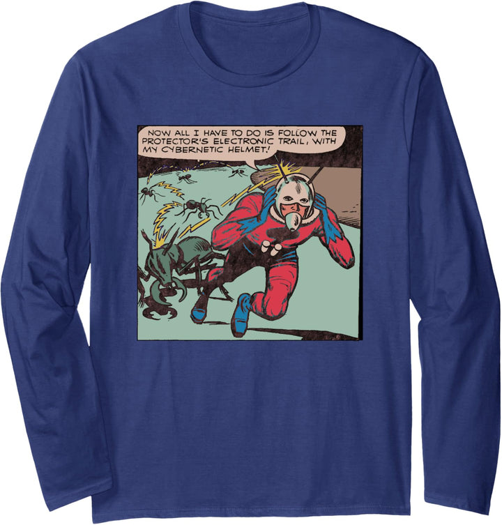 Marvel Ant-Man Classic Retro Panel Art Langarmshirt