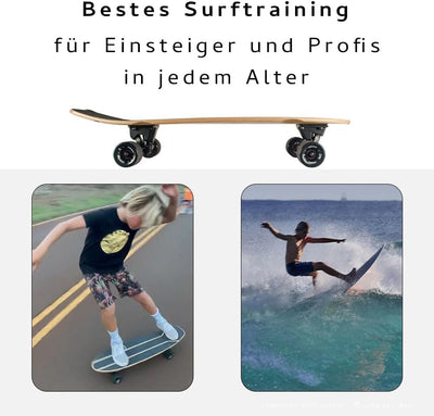 JUCKER HAWAII Surf Skateboards // Skatesurfer // Surfskate // Bestes Surf-Training // Superbeweglich