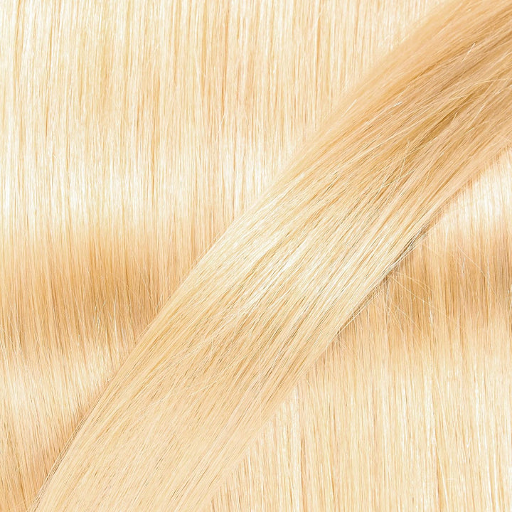 hair2heart Premium Extensions Echthaar Bondings glatt - 100 Strähnen 0.8g 40cm 9/0 lichtblond 