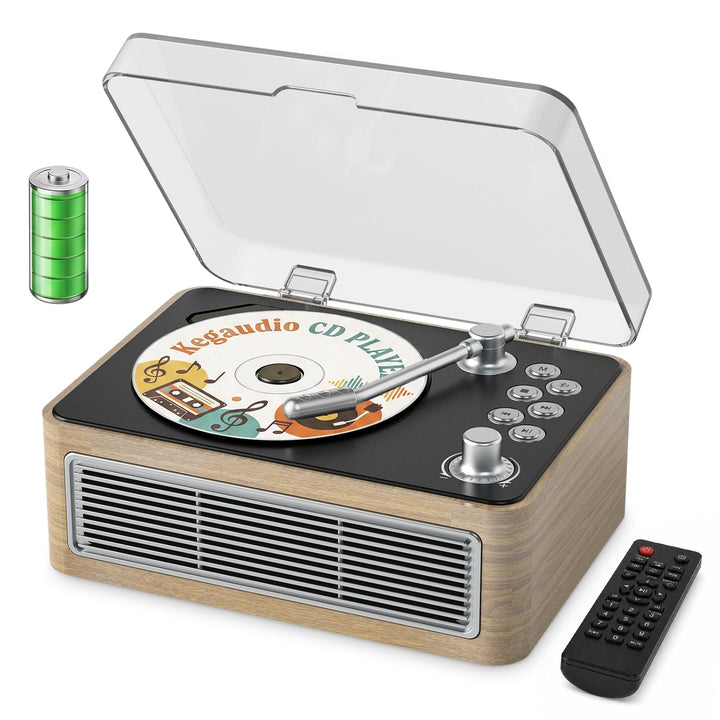 CD Player Tragbar Bluetooth: Kegaudio Radio mit CD-Player Tragbarer mit Lautsprecher Fernbedienung U