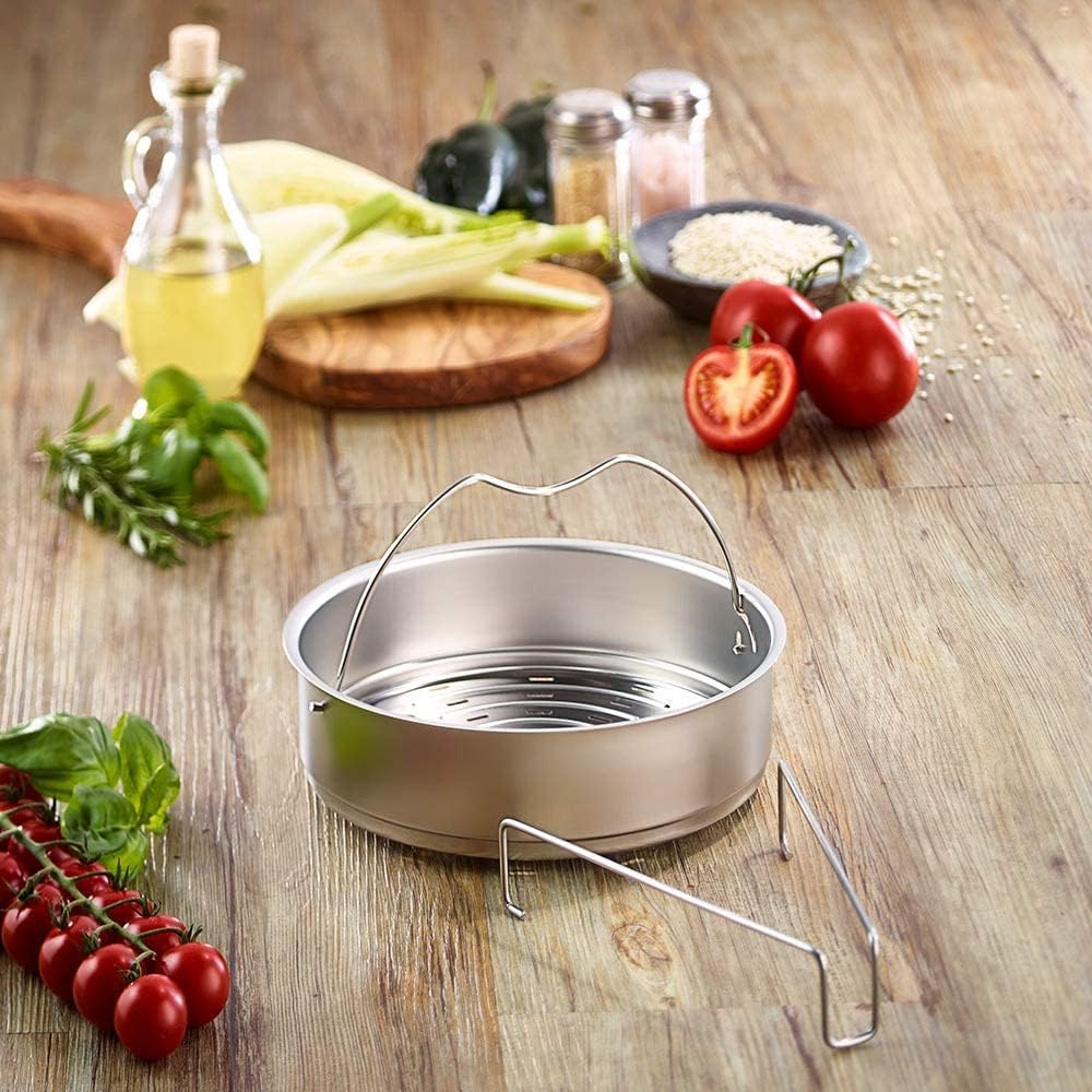 Fissler Schnellkochtopf Einsatz, Dünsteinsatz – Dämpfeinsatz gelocht – 22 cm Durchmesser, inklusive