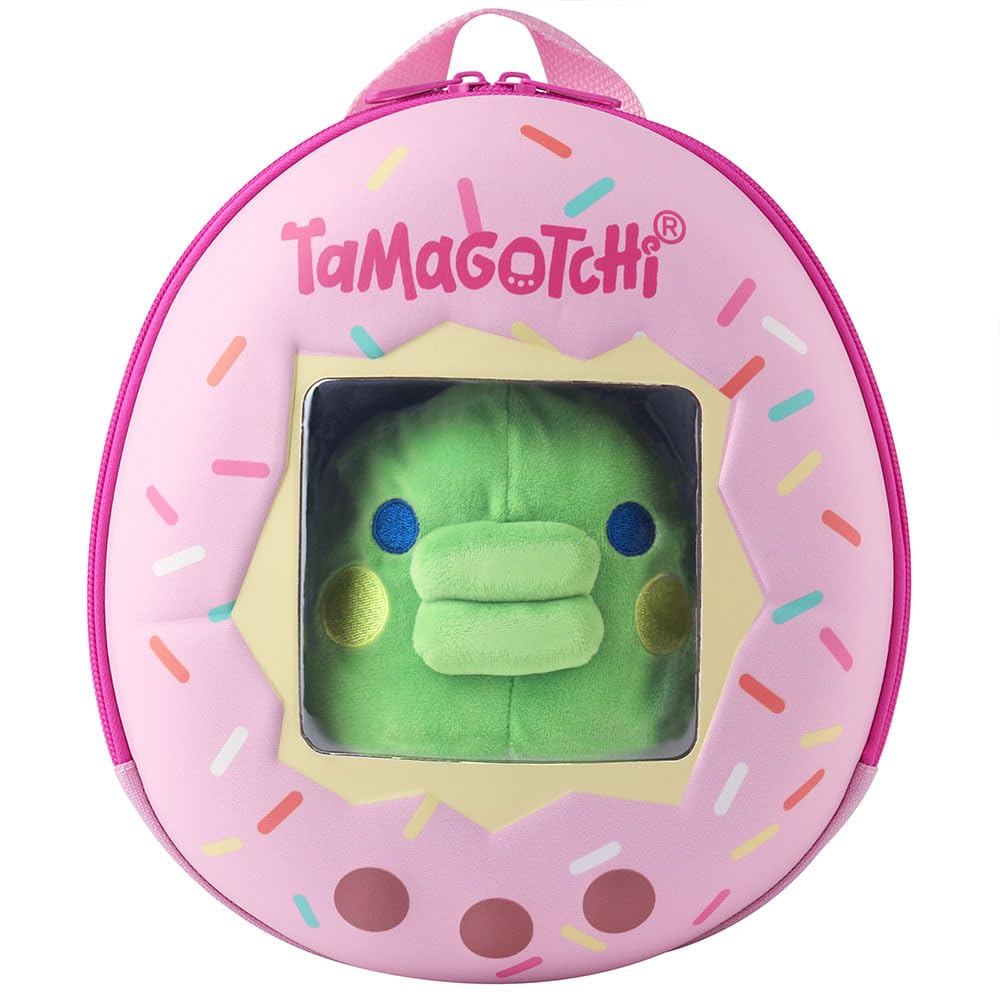 Bandai 90782 Tamagotchi Kuchipatchi Rucksack, multicolor, 3 in 1 Tranformbarer Plüsch-Rucksack, opti
