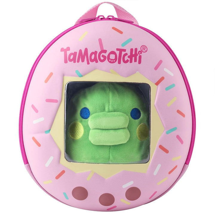 Bandai 90782 Tamagotchi Kuchipatchi Rucksack, multicolor, 3 in 1 Tranformbarer Plüsch-Rucksack, opti
