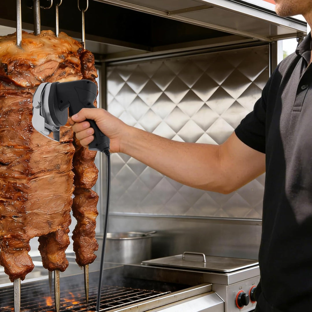 Elektromesser Dönermesser für Schawarma, 80 W Elektrisches Kebab-Messer, Kommerzieller Gyro-Schneide