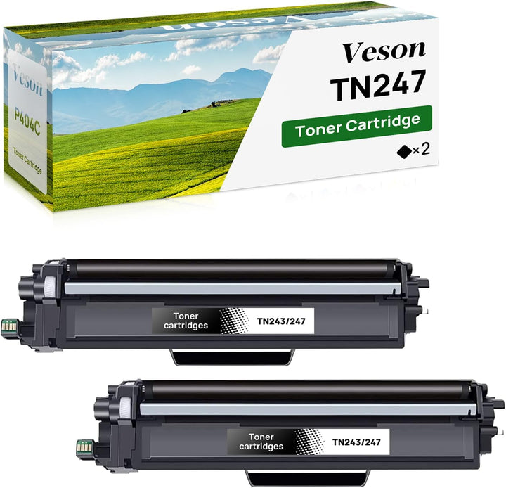 Veson Toner TN247 TN243 Kompatibel für Brother TN 243CMYK TN243 TN 243 247 MFC-L3750CDW MFC-L3770CDW