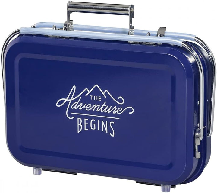Gentlemen's Hardware GEN253 Tragbarer Grill, blau, 32 x 31,5 x 40 cm