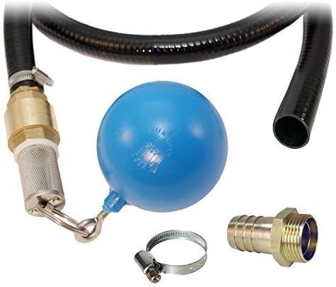 Ansaug-Set 1 mit 2m Saug-/Druckschlauch, Schwimmerkugel, Schlauchtülle und Rückschlagventil aus Mess