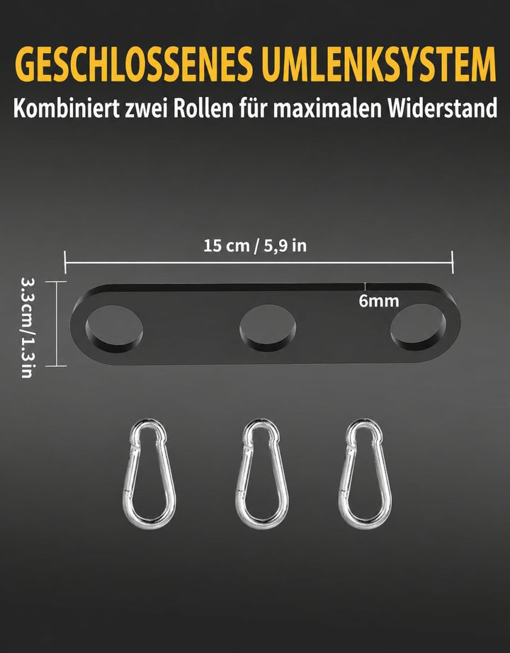 2:1 Kabeladapter, verstellbare LAT-Pulldown-Stange, Aufsätze für Kabelzugmaschinen – 15 cm