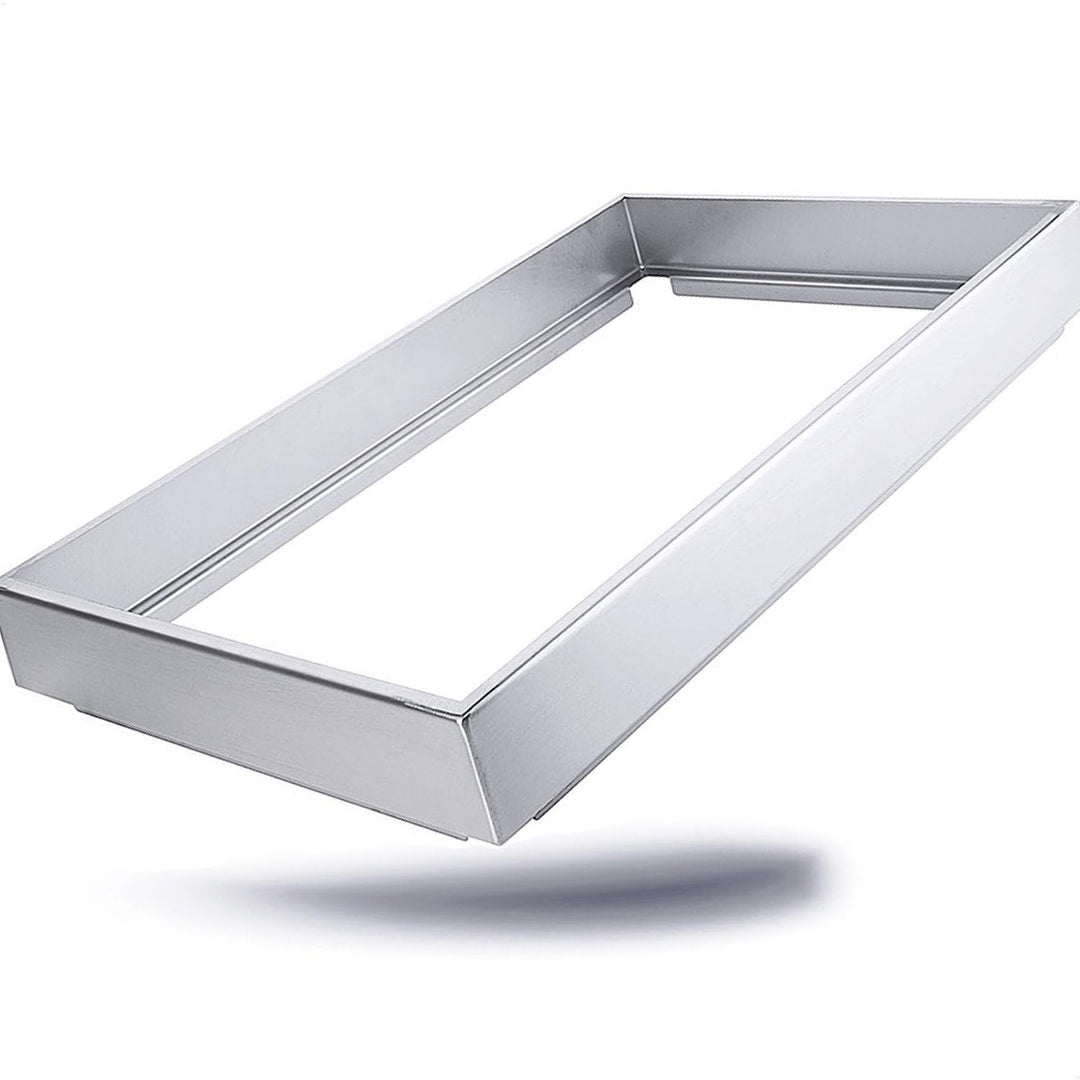 Kerafactum Hochwertiger Edelstahlrahmen für GN 1/1 Platten – 7 cm Höhe Edelstahl Rahmen für Kühlplat