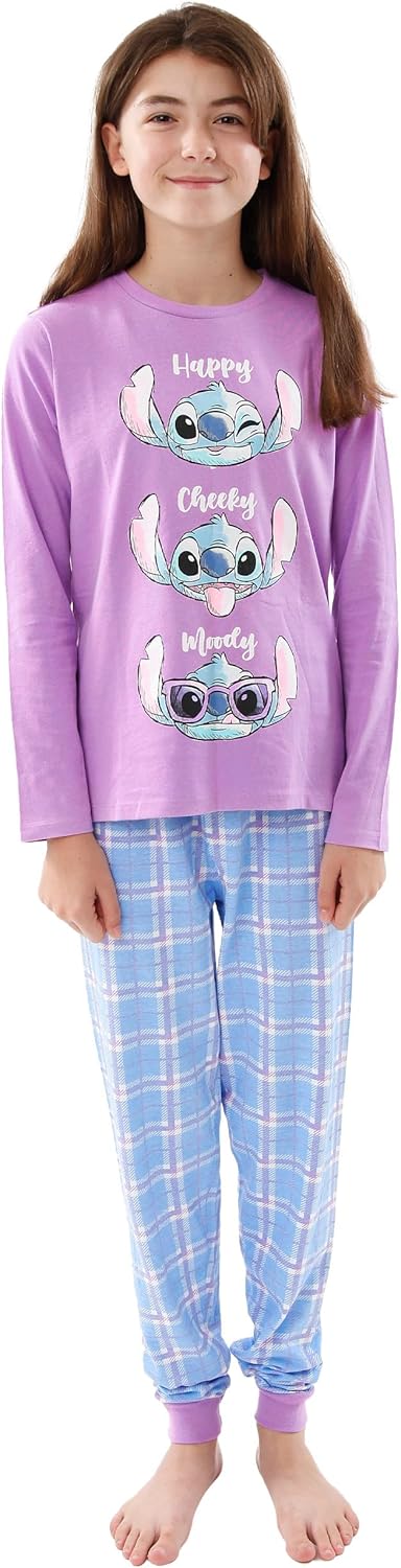 Disney Mädchen Schlafanzug Lilo und Stitch 134 Lila, 134 Lila