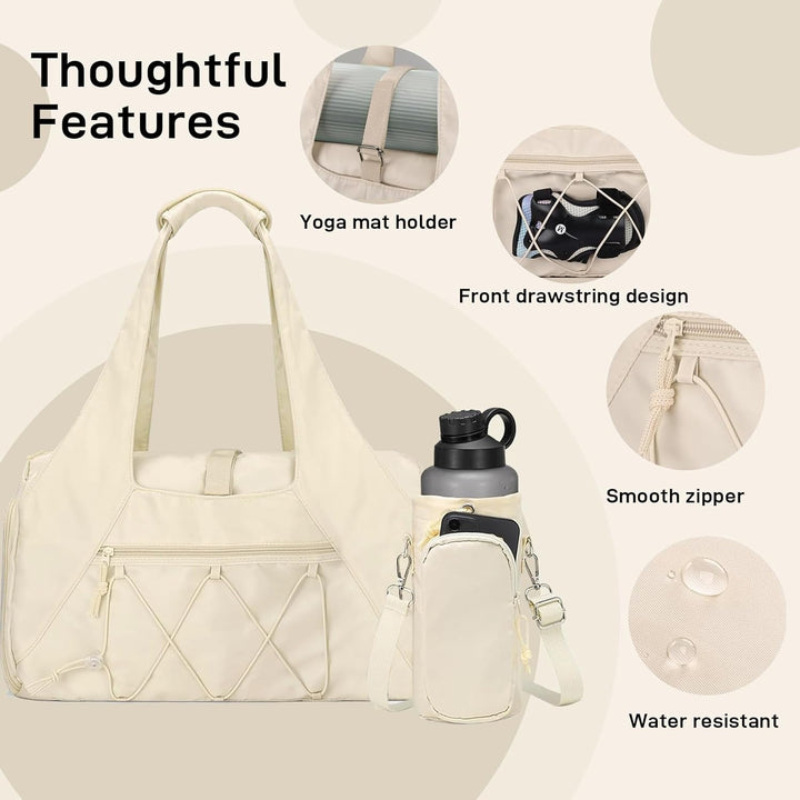 Sporttasche Damen - Gym Bag Women Leicht Wasserabweisend - Sporttasche mit Schuhfach und Nassfach -