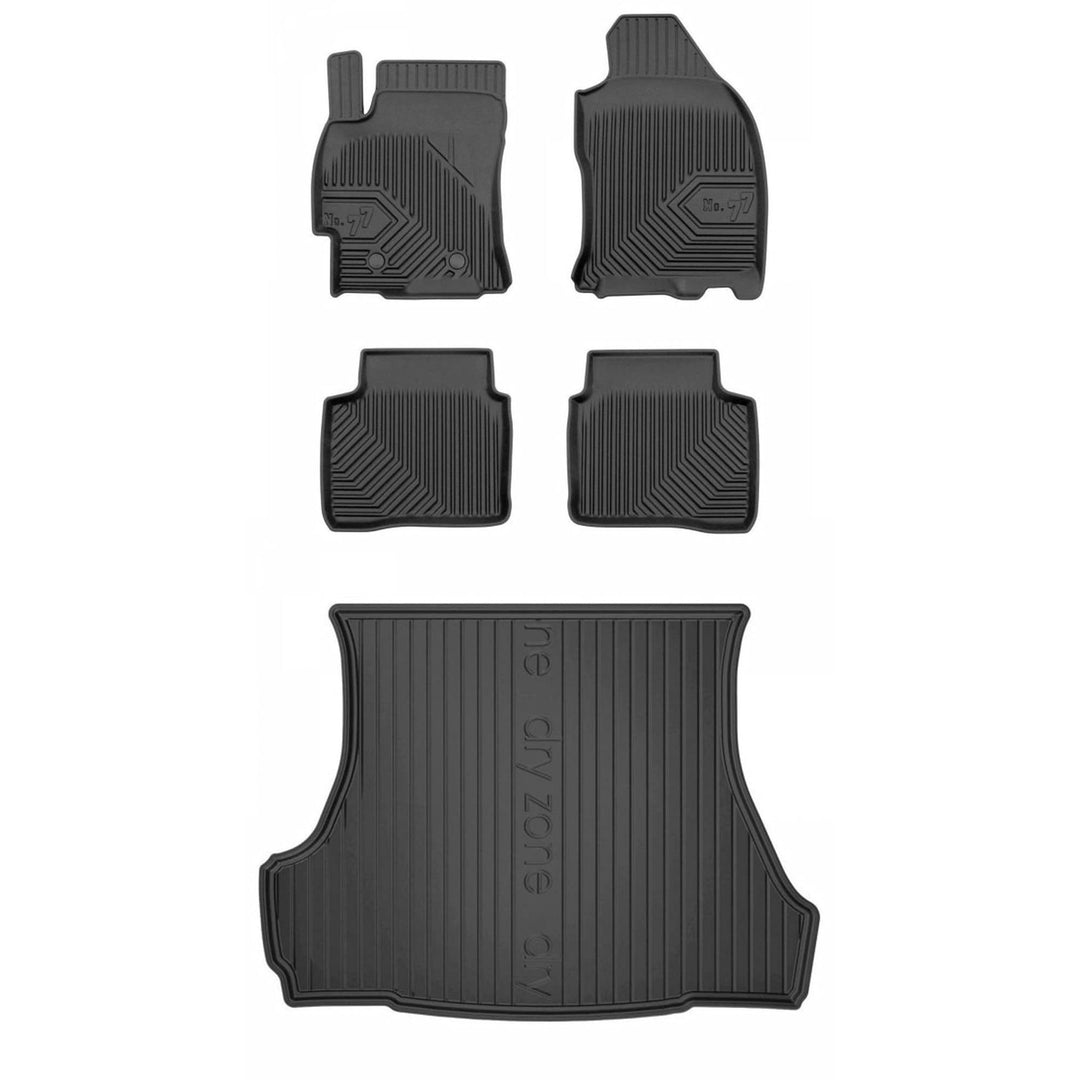 Satz Fussmatten und Gummimatte für Ford Mondeo III 2000-2007