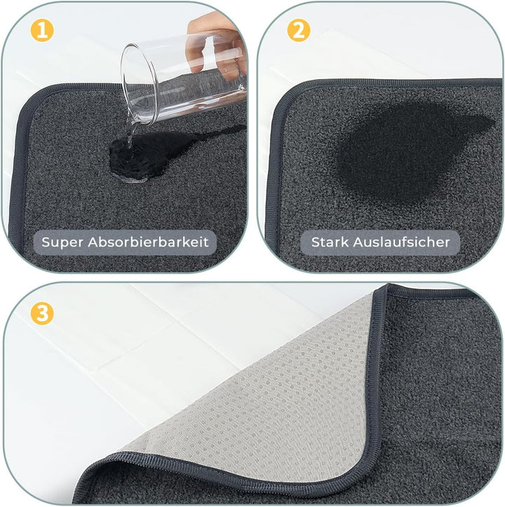 Welpen Unterlagen 2 Stück 104 x 104 cm Inkontinenzunterlage Waschbar PIPI Pads für Meerschweinchen H