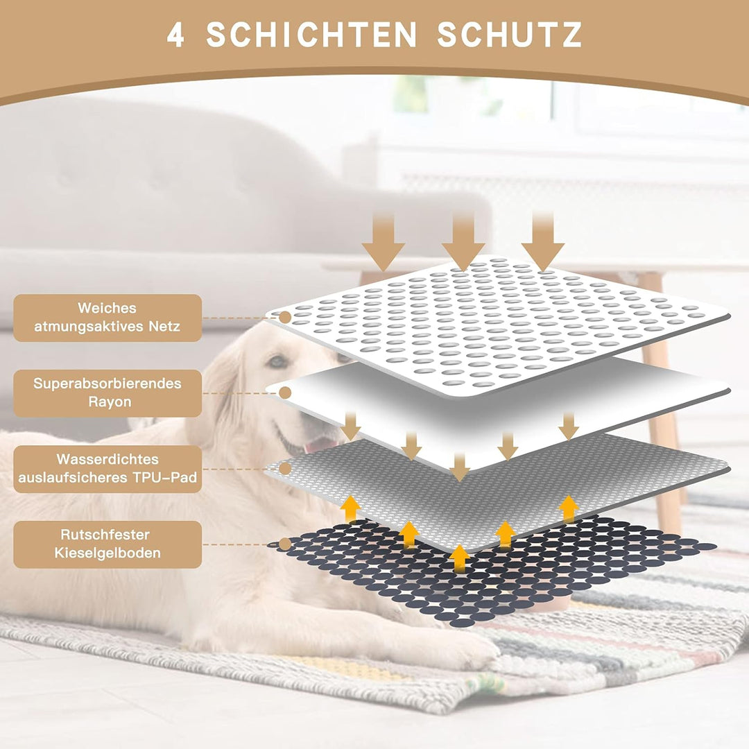 KALINCO Trainingsunterlagen für Haustier Wasserdicht Pee Pads Hundematte Bodenschutz Waschbare Wiede
