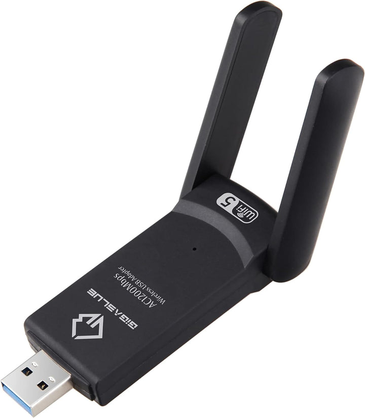 GigaBlue Ultra 1200Mbps W-LAN 2.4 &amp; 5 GHz USB 3.0 WiFi Dual Band Adapter 5GHz+2.4GHz 2x5 dBi High Sp