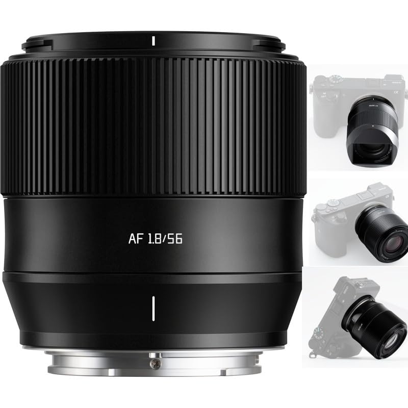 TTArtisan 56mm F1.8 Objektiv für E-Mount Autofokus APS-C Rahmenkameras A5000 A6500 A6600 NEX-3 NEX-3