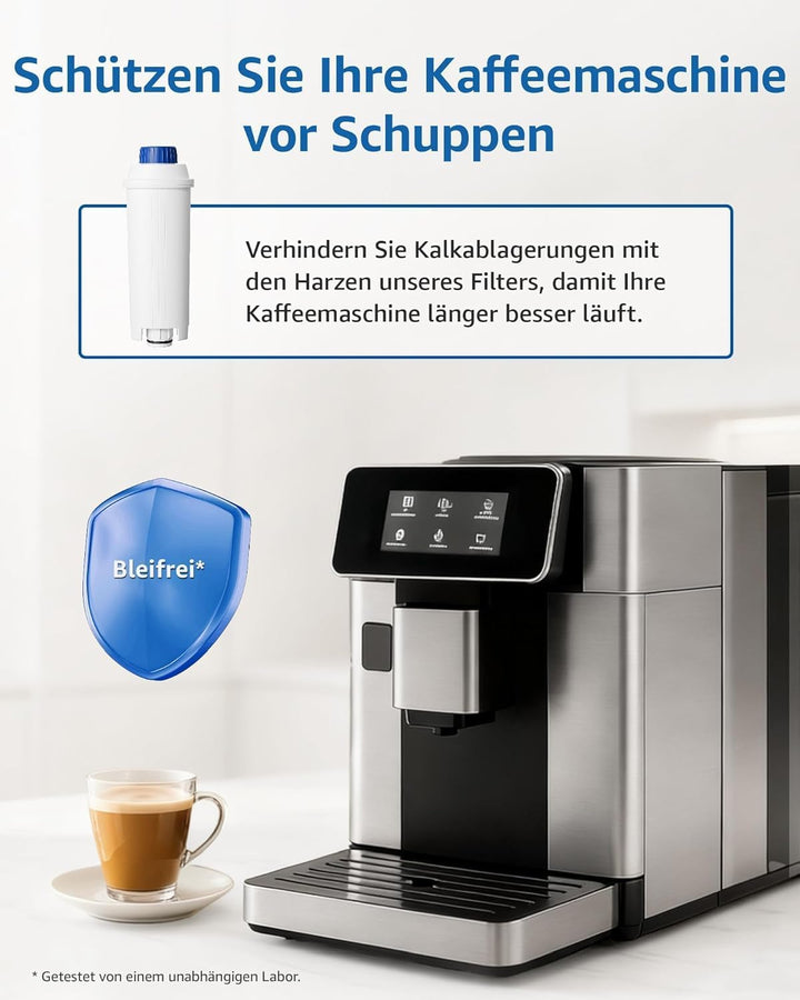 Maxblue Kaffee Wasserfilter, Ersatz für De'Longhi® DLSC002 9310926 SER3017 5513292811 Inklusive Vers