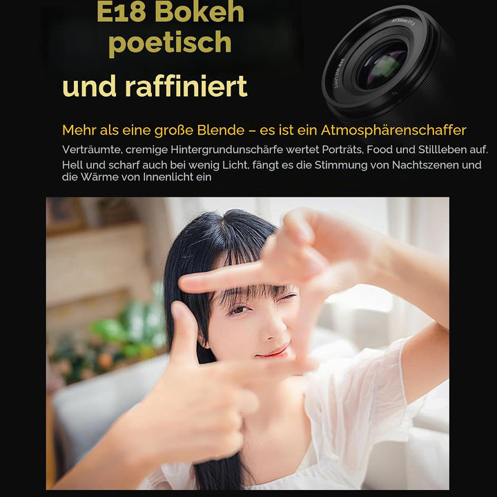 7artisans AF 35mm f1.8 Vollformat objektiv, kompatibel mit L Mount Bajonett, grosse Blende,Prime,STM