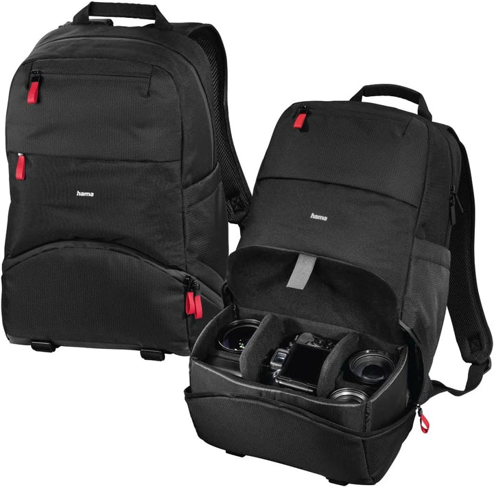 Hama Unisex Matera Backpack Camera Backpack (pack of 1) 27 x 14 x 14 cm Schwarz, 27 x 14 x 14 cm Sch