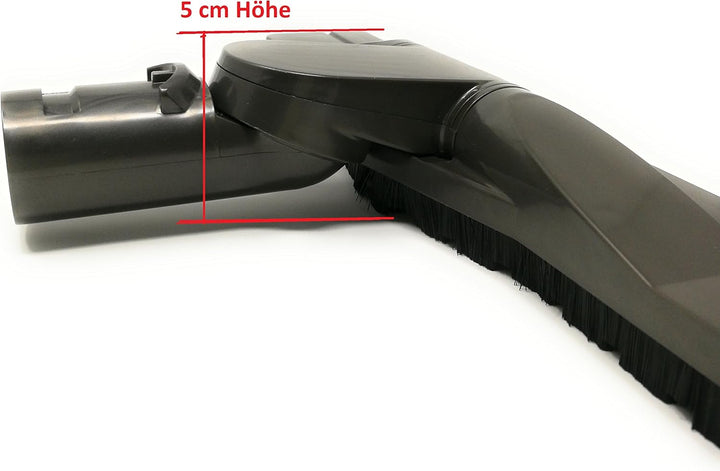 Flexible Parkettdüse Parkettbürste Bürste kompatibel mit Dyson und Rohranschluss 32mm, 35mm, 38mm mi