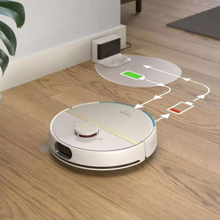 Philips XU7000/02 Homerun 7000 Series Aqua Nass- und Trockenreinigungsroboter, Leistungsstarker 5200