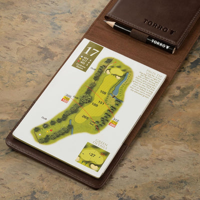 TORRO Golf Scorekartenhalter und Yardage-Buch-Cover – Echteder Golf Scorekarte und Yardage Wallet mi