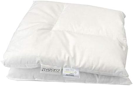 Vizaro - Kissen (30x60cm) 300g für Kinderwiege - atmungsaktiv, waschbar - 100% Reine Baumwole - Herg