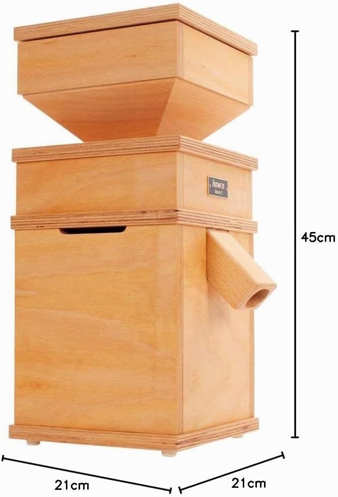 hawos Queen 2 Elektrische Getreidemühle aus Buche Multiplex mit 600W Leistung der Firma hawos Kornmü