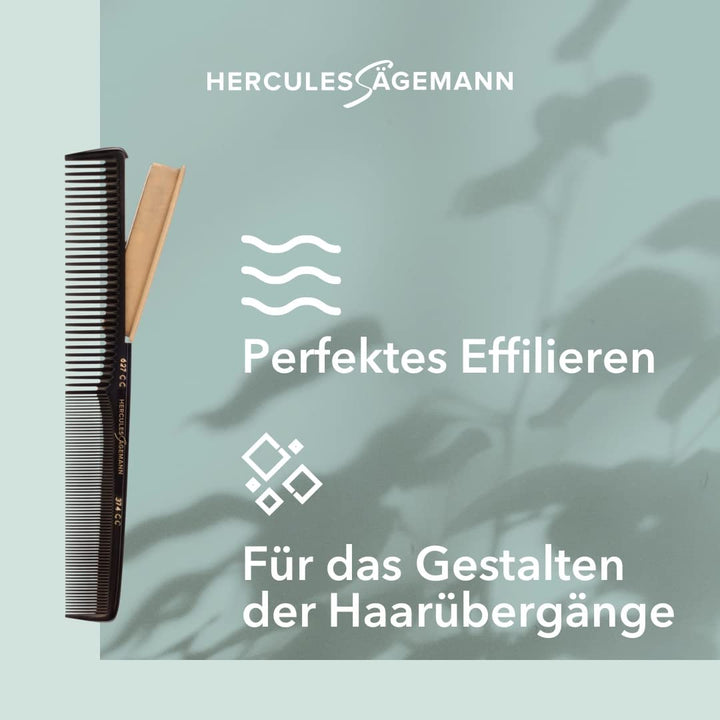 HERCULES SÄGEMANN - 627 CC | Hochwertiger Haarschneidekamm mit eingelassener Schneide-Klinge | Für e
