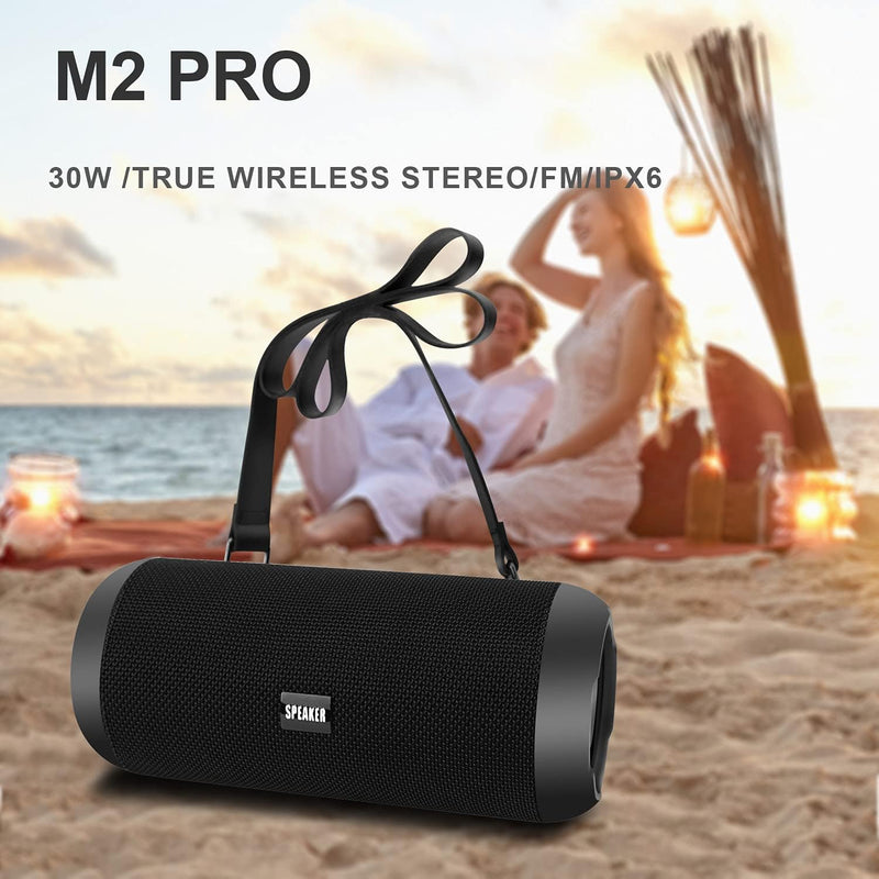 Bluetooth Lautsprecher, Upgraded Portabler Lautsprecher 30W, Musikbox Bluetooth Box, mit 360° HD Ste