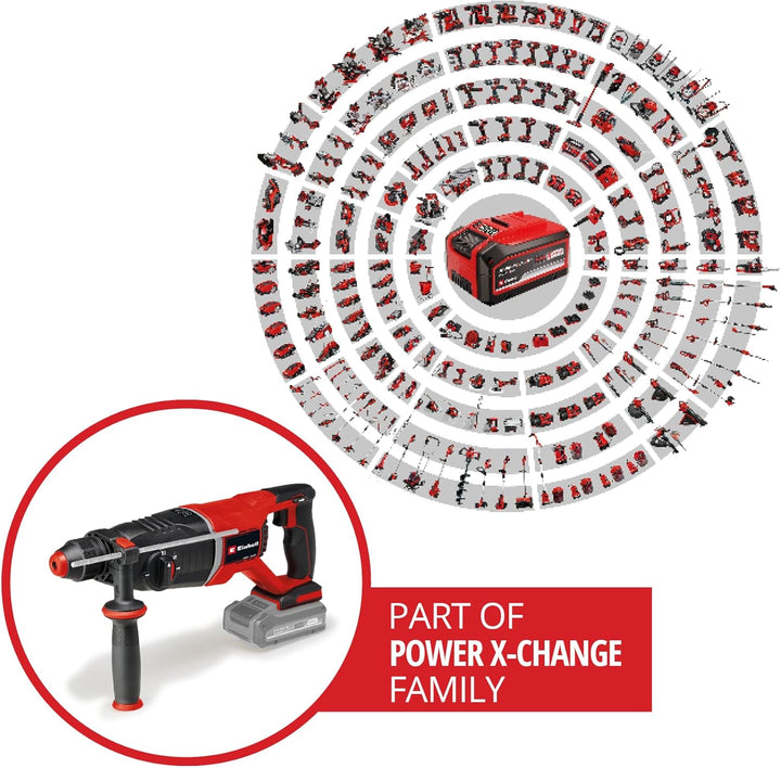 Einhell Professional Akku-Bohrhammer TP-HD 18/26 D Li BL-Solo Power X-Change (18 V, Brushless, 2,6 J