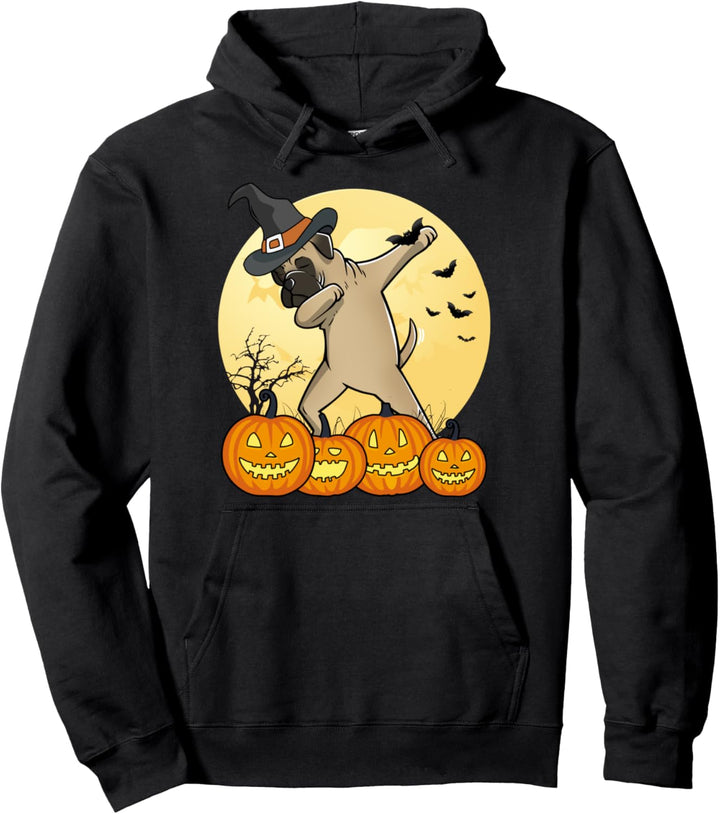 Dabbing Bullmastiff Dab Dance Halloween Hund Pullover Hoodie