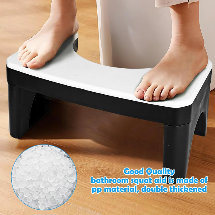 Toilettenhocker, Multifunktionale Klohocker Ragbare für Zuhause Praktisch und Kompakt, Stabil,Ermögl