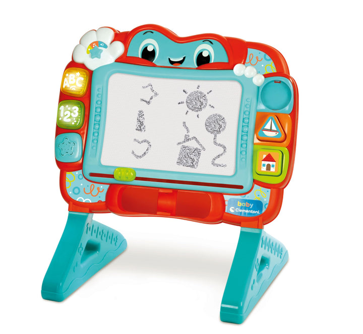 Clementoni Baby 17955 Magnetische Tafel zum Singen und Lernen für Kinder, 18-36 Monate, Lernzentrum