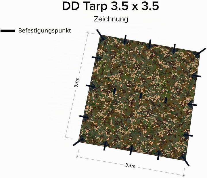 DD Zeltplane 3,5 m x 3,5 m – MC