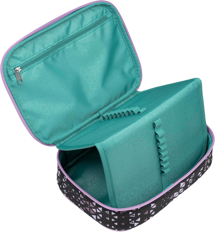 neoxx - Schlamperbox Dunk Purple Crush – Platz für EIN Geodreieck – Stifte Flap mit 26 Stifteschlauf